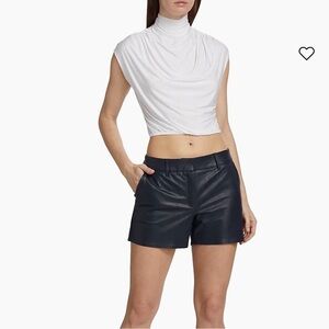 NWT Commando Faux Leather Tailored Shorts